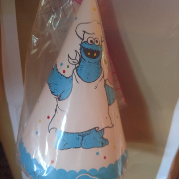 Party Hour Other - Vintage Cookie Monster Party Hats